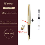 Japan PILOT Fountain Pen 14K Gold Nib 95s Elite 95th Anniversary Engraved Pocket Design Portable Gold Pen High-end Stationery