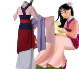 Film and Animation Mulan Cosplay Women's Hanfu Cosplay Mulan Performance Costume Ancient Costume