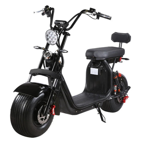 China Classic Popular Fat Tire 2 Wheel Electric Citycoco Scooter  1500w Adult Electric Motorcycle with Big Seat