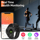 WEOFLY Smart Watch 1.43inch Large AMOLED Screen BlE5.2 Calling Wristband Heart rate detection Men Sport Smartwatch Outdoor