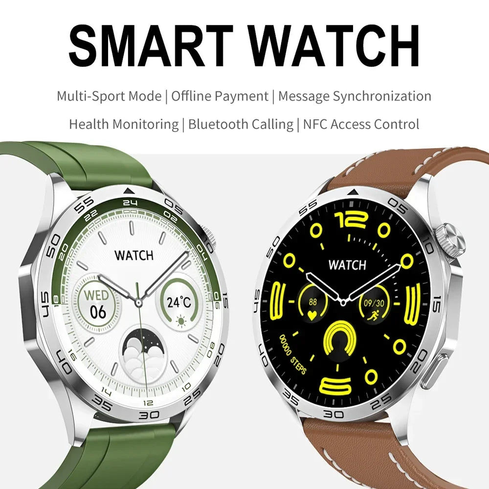 New WATCH GT 4 Smart Watch Men GPS Tracker 1.43 Inch AMOLED 466*466 Screen Always Display Bluetooth Call Smartwatch for Android