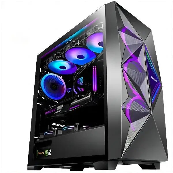 Gaming ATX Full Tower Gamer Computer Case Fan Gaming Computer Cases Pc Cabinet Two Tempered Glass with RGB DONGGUAN Synology