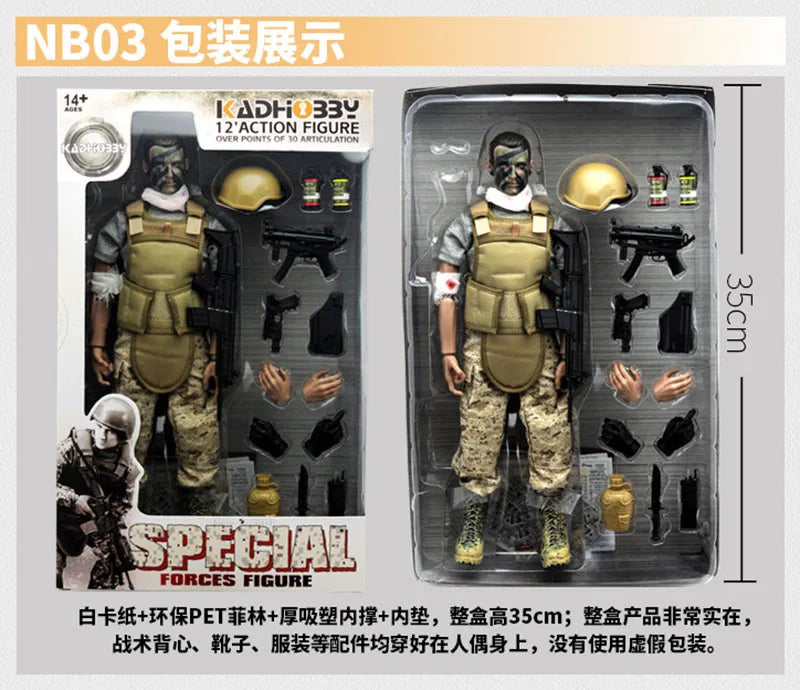 Collection NB01A NB02A NB03A NB04 NB05 NB07 NB08 1/6 Military Army Combat Swat Police Soldier ACU Forces Action Figure Model