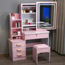 Dressing Table Length Drawers Amp Stool  Bedroom Small Apartment Simple Modern Sliding Mirror Simple Storage Cabinet Furniture