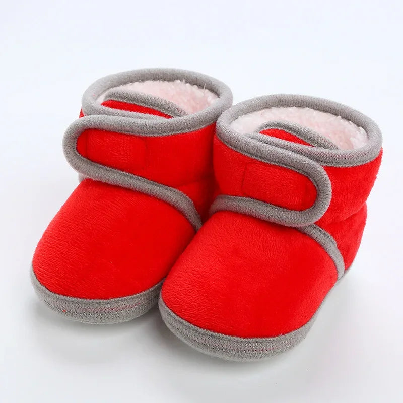 Winter Sweet Newborn Baby Girls Princess Winter Boots First Walkers Soft Soled Infant Toddler Kids Girl Footwear Shoes Booties