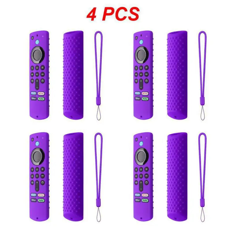 1~4PCS For Amazon Fire TV Stick 4K TV Stick Remote Silicone Case Protective Cover Skin Remote Control Protection Silicone Cover