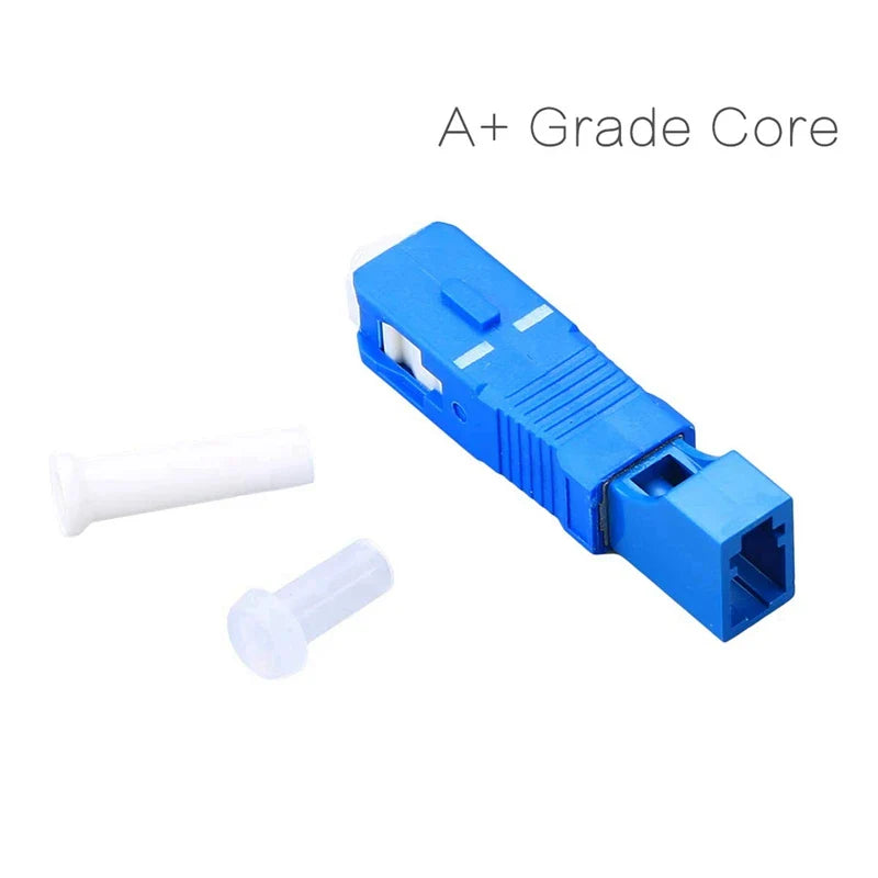 4X Optical Equipment Tool LC Female To SC Male Hybrid Flange Singlemode 9/125 SM Optical Fiber Adapter Connector