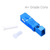 4X Optical Equipment Tool LC Female To SC Male Hybrid Flange Singlemode 9/125 SM Optical Fiber Adapter Connector