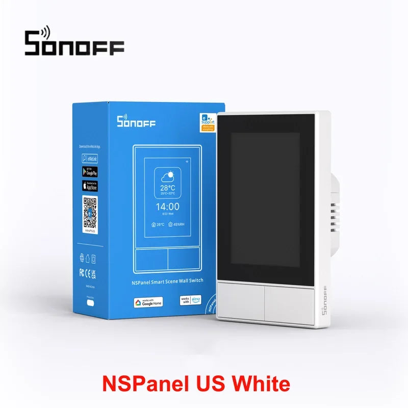 SONOFF NSPanel EU US Smart Scene Wall Switch Wifi Smart Thermostat Display Switch All-in-One Control For Alexa Google Home