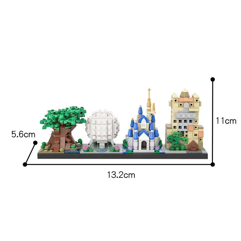 BuildMOC City Skyline Saint Petersburg Rome Washington Rotterdam Architecture Street View House  Building Blocks Kids  Toys Gift