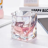 GIANXI Transparent Glass Mug Glacier Wine Whiskey Coffee Cup Household Drinking Juice Irregular Shape Cups Drinkware