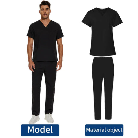 High Quality Unisex Scrubs Uniform Nurse Suit Pet Beauty Shop Medical Sets Spa Uniforms Womens Scrub Sets Work Wear Oversized