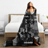 Damon Salvatore The Vampire Diaries Flannel Blankets Vintage Throw Blankets for Sofa Bedding Lounge 150*125cm