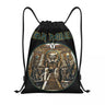 Heavy Metal Maidens Pirate Iron Drawstring Backpack Women Men Sport Gym Sackpack Foldable Training Bag Sack