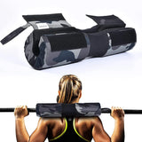 3 in 1 Barbell Pad Set Weightlifting Wrist Wrap Gloves and Gym Ankle Straps Men Women Lunges Hip Thrusts Powerlifting Deadlift