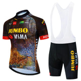 2023 Cycling Kit Men JUMBO Racing Team Cycling Jersey Set Summer MTB Maillot Bicycle Clothes Outdoor Equipment Cycling Clothing