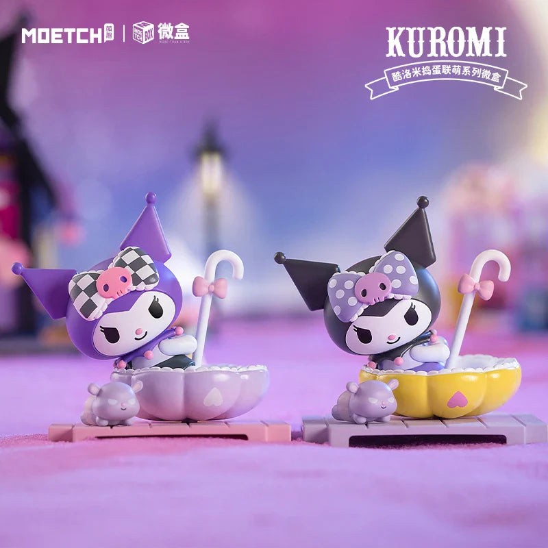 Moetch Sanrio KUROMI Cute Kawaii Blind Box Anime Figure Mystery Box Troublemaker Alliance Series Birthday Christmas Gifts