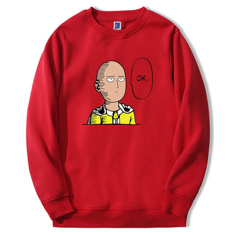 One Punch Man Graphic Hoodie Anime Saitama Men/women Harajuku Sweatshirts Fashion Round Neck Hip Hop Pullover New Sportswear