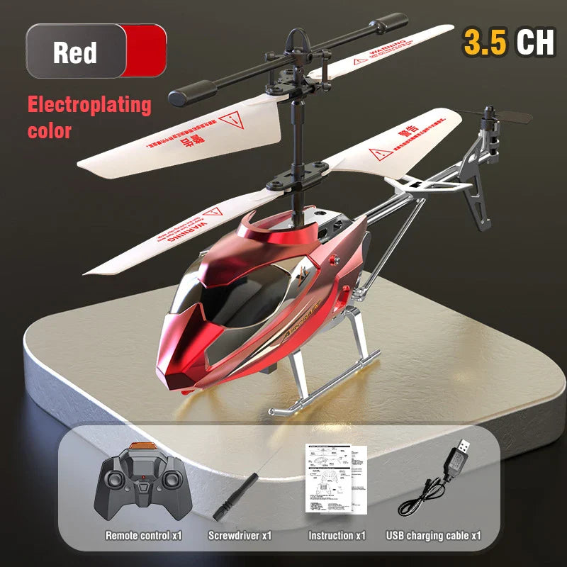 RC Helicopter 2.5CH Remote Control Airplane Kids Toy Resistant Collision Alloy Wireless Aircraft Toys for Boys Children Gifts