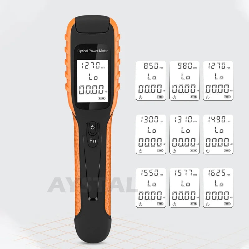 Optical Power Meter MINI 5G Meter Fiber Optic Light Source Cable Tester Optic Equipment 70~+6/-70~+10/-50~+26 USB Charging