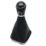 5/6 Speed Gear Shift Knob PU Leather Gaiter Boot For VW Polo 6R 6C Hatchback Sedan 2011 2012 2013 2014 2015 2016 2017 Car Stying