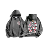 Anti Social Lifting Club Winter Sweatshirt Plus Size Hoodie Sweater Women's Sayings Quote Letters Printed Autumn Female Clothing