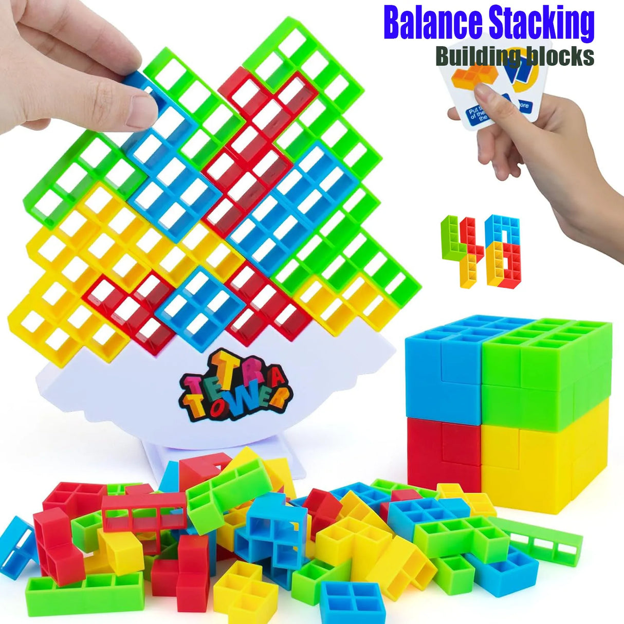 Balance Stacking Board Bricks Kids Adults Tower Block Toys for Family Parties Baby Girls montessori Puzzle Games Building blocks