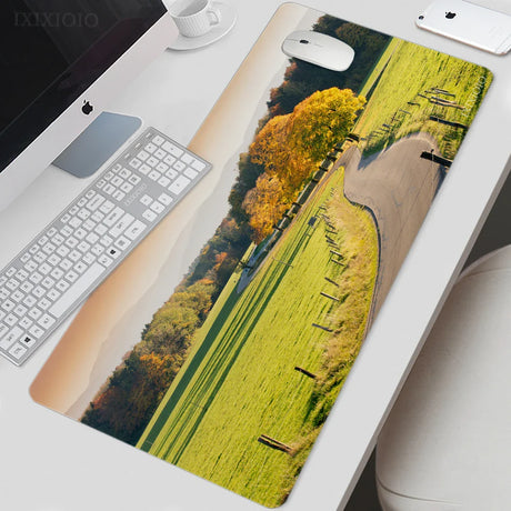 Mouse Pad Gaming Highway Scenery XL HD New Computer Mousepad XXL MousePads Mechanical Keyboard Pad Office Soft Carpet Mice Pad