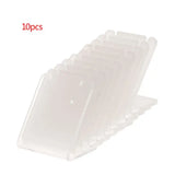 10Pcs Earrings Shelf Display Stand Holder L Shape Rectangle Acrylic Professional Ear Stud Jewelry Show Bracket Rack Show 43x35mm