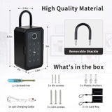 Key Safe Tuya Ttlock Fingerprint Bluetooth Wifi Digital Key Box App Remote Access Wall Mount Combination Security Airbnb Lockbox