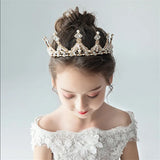 Kids Girls Crystal Tiaras and Crown Headbands Bridal Ball Princess Crown Wedding Party Accessories Hair Accessories