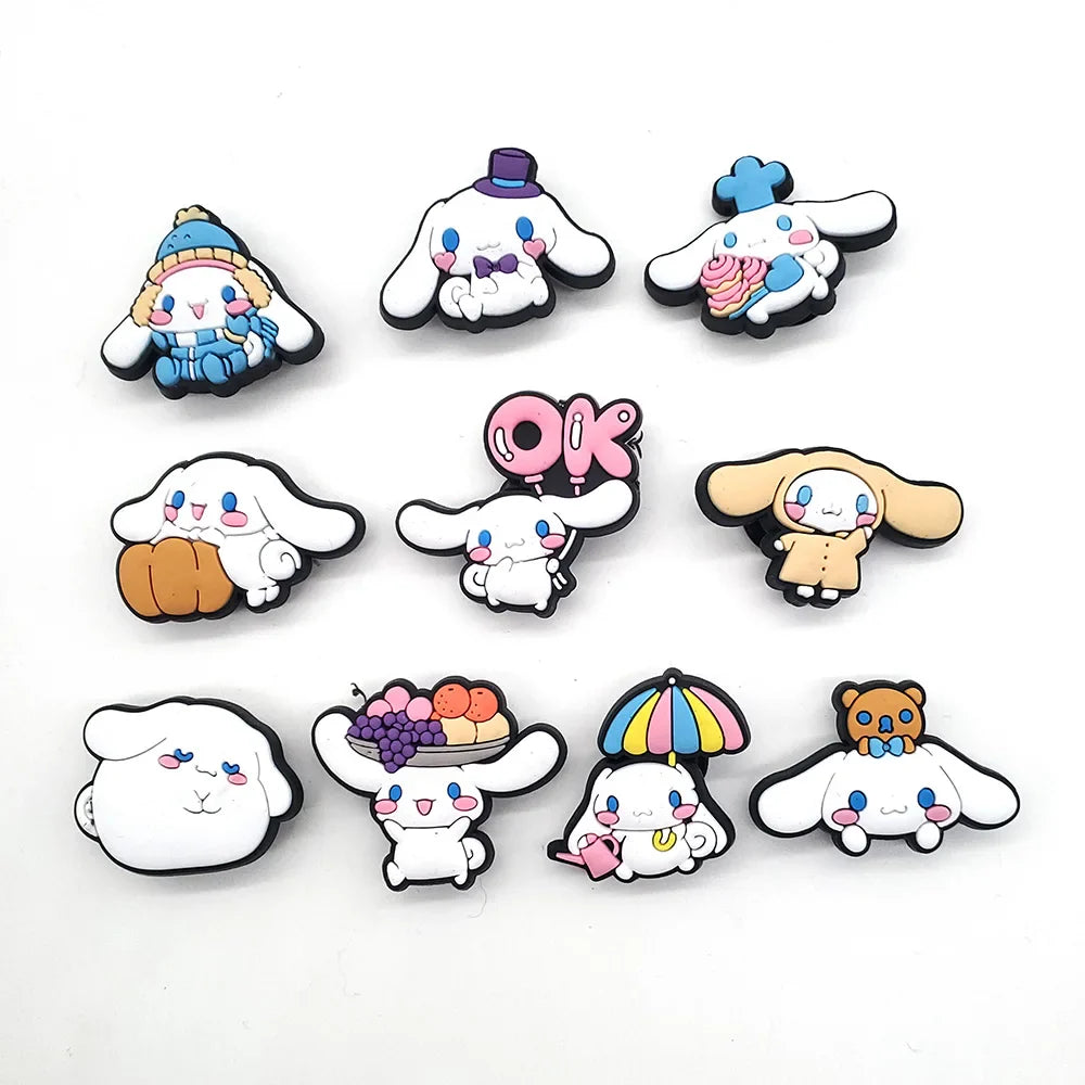 30kinds of Aoger Sanrio Shoe Charms for Clogs Sandals Decoration Shoe Accessories Charms