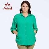 Astrid Autumn Women's Shirt Blouses 2023 Elegant Office Clothing Lapel Female T-shirt Fashion Plus Size Tee Shirt Women Tops