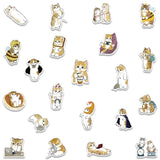 10/30/64PCS Kawaii Winter Yellow Cat Sticky Graffiti Sticker Aesthetic PVC Children's Decoration Sketchbook Scrapbook for Kids