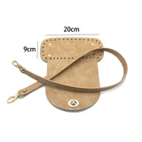 7pcs /set Handmade Handbag Shoulder Strap Woven Bag Set Leather Bag Bottoms With Hardware Accessories For Diy Bag Backpack