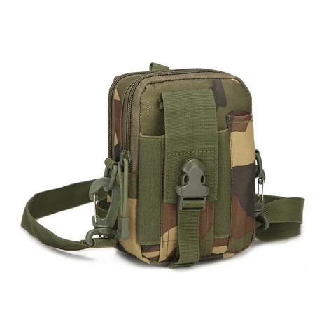 Camouflage Belt Zipper Waist Pack Men's Casual Bag Travel Purse Tactical Outdoor Fishing Running Sports Mobile Phone Fanny Pack