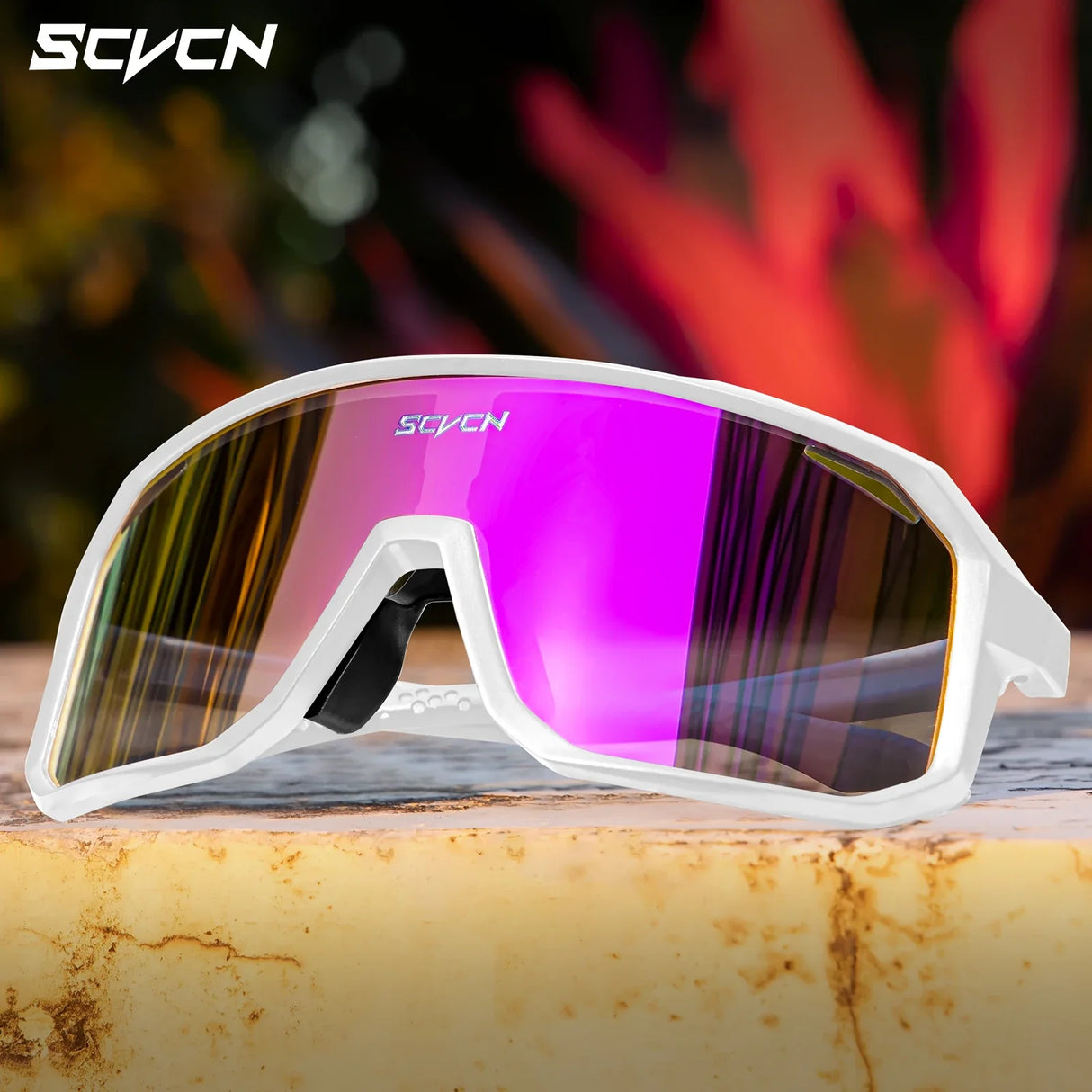 SCVCN-Sunglasses for Men Sport Cycling Glasses Bike Mountain Bicycle Hiking Camping Golf UV400 Protection Glasses Women Baseball