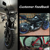 Motorcycle Sticker Laser Wheel Hub Rim Decal Car Tyre Reflective Strips Bicycle Universal For KAWASAKI SUZUKI YAMAHA Mitsubishi