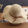 New Simple Foldable Wide Brim Floppy Girls Straw Hat Sun Hat Beach Women Summer Hat UV Protect Travel Cap Lady Cap Female