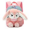 Plush 3D Rabbit Backpack for Boys Girls Kids Children SchoolBag Cute Bow Tie Cartoon School Bags Kindergarten Preschool Baby Bag