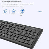 K902 2.4GHZ Wireless Keyboard And Mouse Combo Chocolate Cap 104 Keys for MacBook iPad PC Tablet Laptop Office Silent Computer