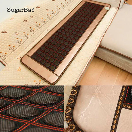 Best Selling In Thailand Sofa Jade Cushion Heating Massage Health Seat Tourmaline Mat Size 50*150CM