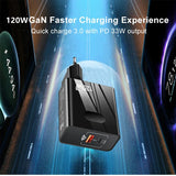 120W GaN Charger PD USB C Charger Fast Charging Adapter For Huawei Samsung Xiaomi iphone Mobile Phone Quick Charge Wall Chargers