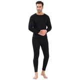 Men Thermal Underwear Set Unisex Winter Warm Underwear Set Thick Fleece Lined Long Sleeve Pajama Set for Sport Base Layer