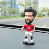 Quality Auto interior Decoration Accessory Q-Version Bobblehead Football Star Spring Head Ornament Car Decor Accessories Voiture