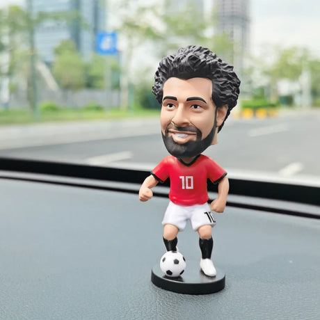 Quality Auto interior Decoration Accessory Q-Version Bobblehead Football Star Spring Head Ornament Car Decor Accessories Voiture