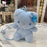 Hello Kitty Plush Toy Kawaii Sanrio Keychain Kuromi Keyring Doll Cinnamoroll Backpack Pendant Plushies Car Key Ring Kid Toy Gift