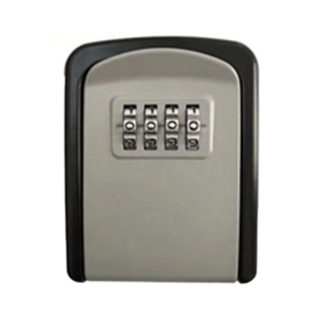 Key Lock Box Wall Mounted Zinc Alloy Key Safe Box Weatherproof 4 Digit Combination Key Storage Security Lock Box Indoor Outdoor