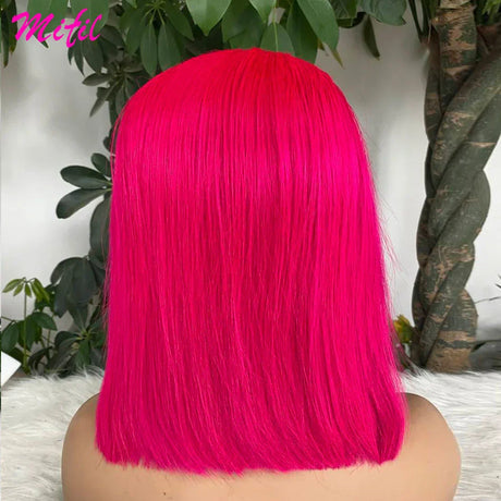 HD Short Highlight 613 Red Burgundy 99j Bob Wig Colored Lace Front Human Hair Wigs For Women 13x4 Bone Straight Lace Frontal Wig