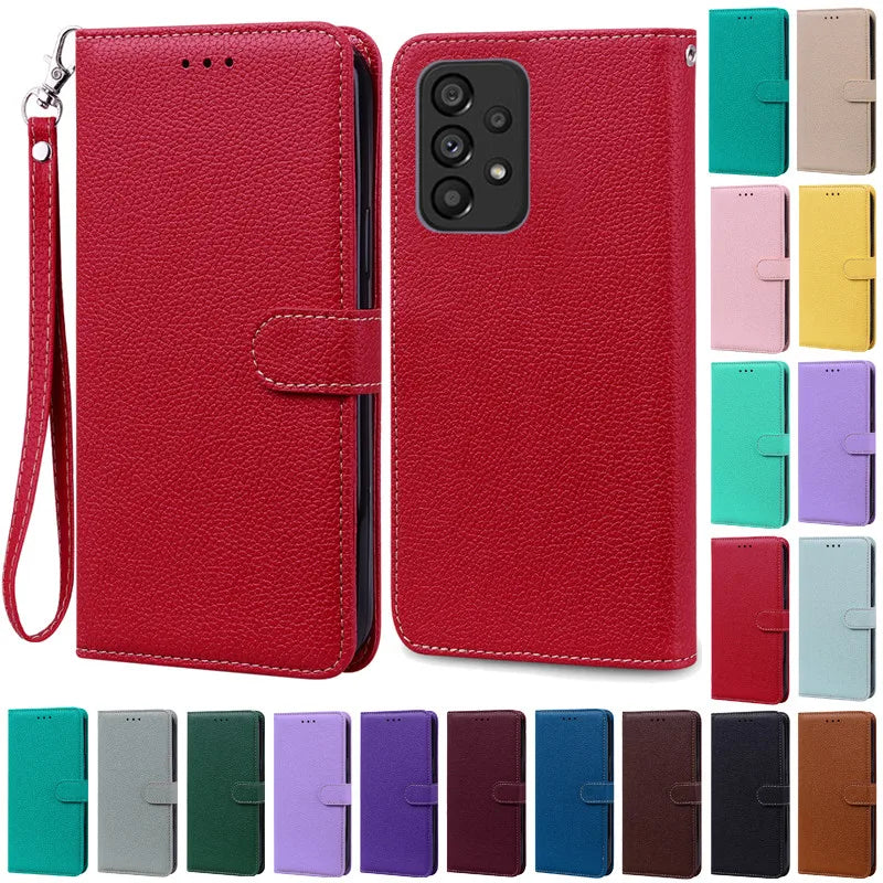 A53 5G Case For Samsung Galaxy A53 5G Case A 53 SM-A536B Leather Wallet Flip Cover For Samsung A53 A73 A33 5G Phone Case Fundas